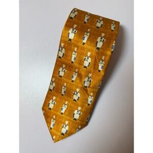 GUY BUFFET Tie Chef Allover Collector Print Design 100% Silk Tie NWT